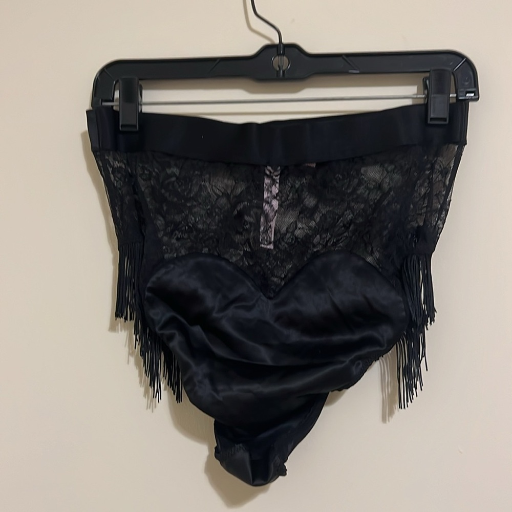 Victoria’s secret Tease Lace Cowgirl costume Set black size L NWOT - Picture 6 of 16